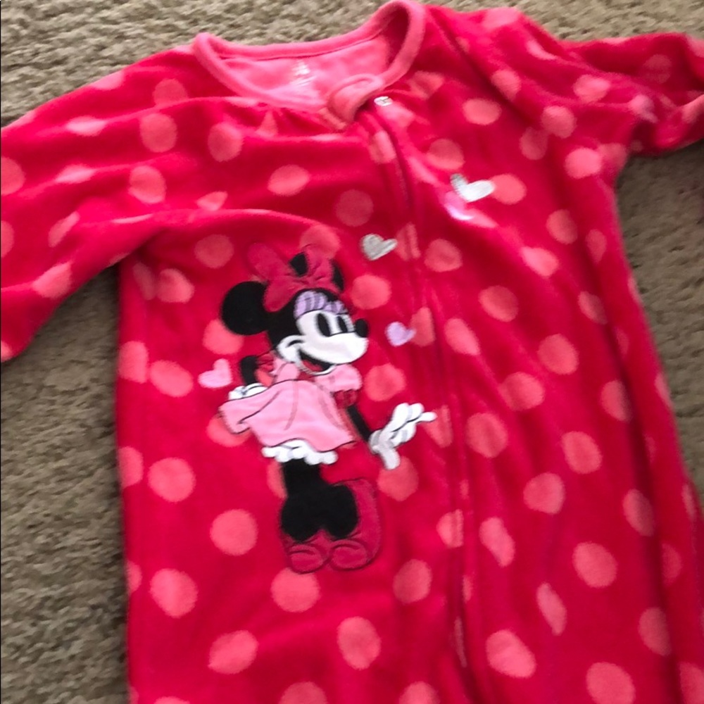 Disney Minnie Mouse fleece footie pajamas